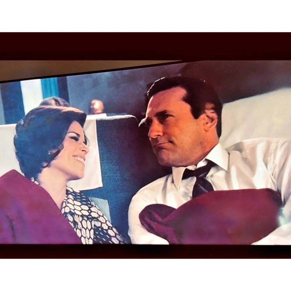 Mad Men Don Draper Red TWA Blanket Original Season 7 Prop Master Owned COA
